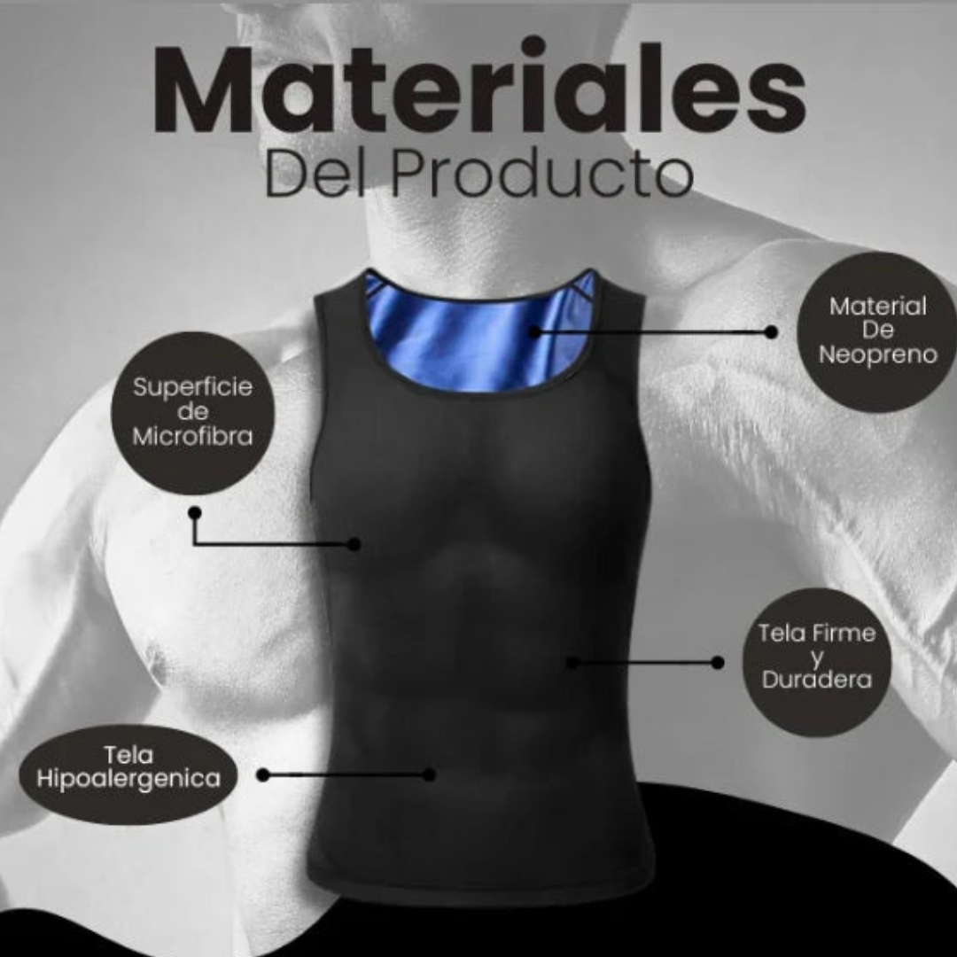 FAJA TERMICA CHALECO SAUNA PARA HOMBRES