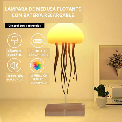 Lámpara Medusa RGB Flotante 🪼