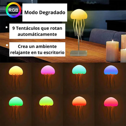 Lámpara Medusa RGB Flotante 🪼
